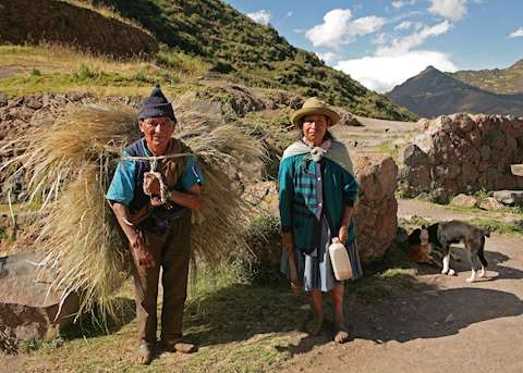 Locals from the market town of Pisac Locals from the market town of Pisac