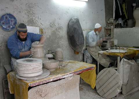 Potters at work, Fez Potters at work, Fez