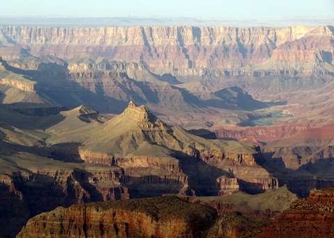 Solomon Temple & Desert Palisades, Grand Canyon National Park Solomon Temple & Desert Palisades, Grand Canyon National Park