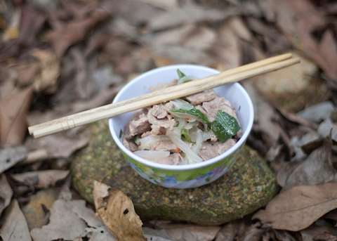 Pho bo (Vietnamese beef noodles), a classic dish eaten throughout Vietnam Pho bo (Vietnamese beef noodles), a classic dish eaten throughout Vietnam