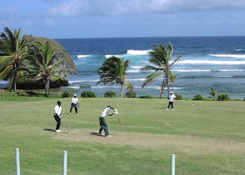 Cricket by the sea, Bathsheba, Barbados Cricket by the sea, Bathsheba, Barbados