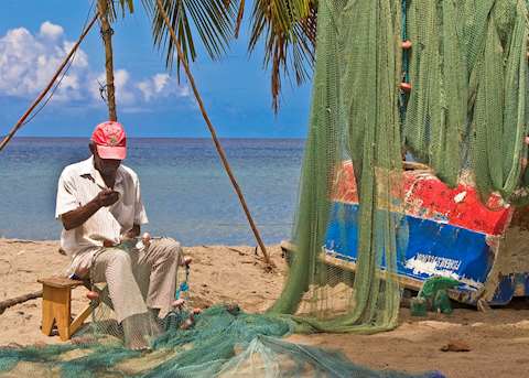 Local Fisherman, Saint Lucia Local Fisherman, Saint Lucia