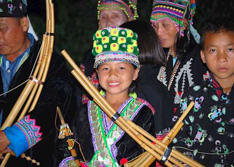 Lahu and Hmong musicians, Lanjia Lodge, Thailand Lahu and Hmong musicians, Lanjia Lodge, Thailand