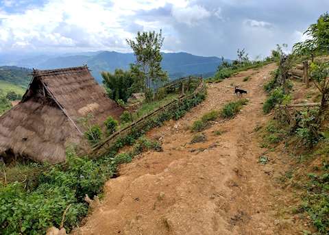 Village on a mountain top, Phongsaly Village on a mountain top, Phongsaly