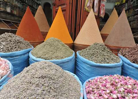 Spices in the markets of Marrakesh Spices in the markets of Marrakesh