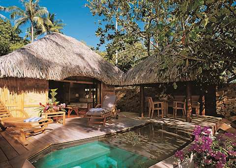 Beach villa with pool, Le Taha`a Private Island and Spa, Taha'a Beach villa with pool, Le Taha`a Private Island and Spa, Taha'a
