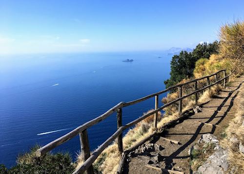 The Path of the Gods hike on Amalfi Coast, Campania
