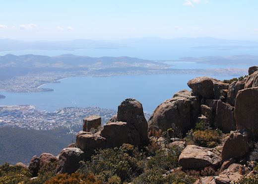 View from Mt Wellington, Hobart 
