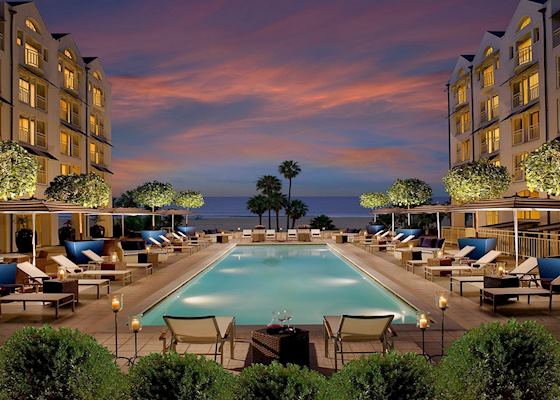Loews Santa Monica Hotels In Los Angeles Audley Travel Pool Loews Hotel Santa Monica Los Angeles
