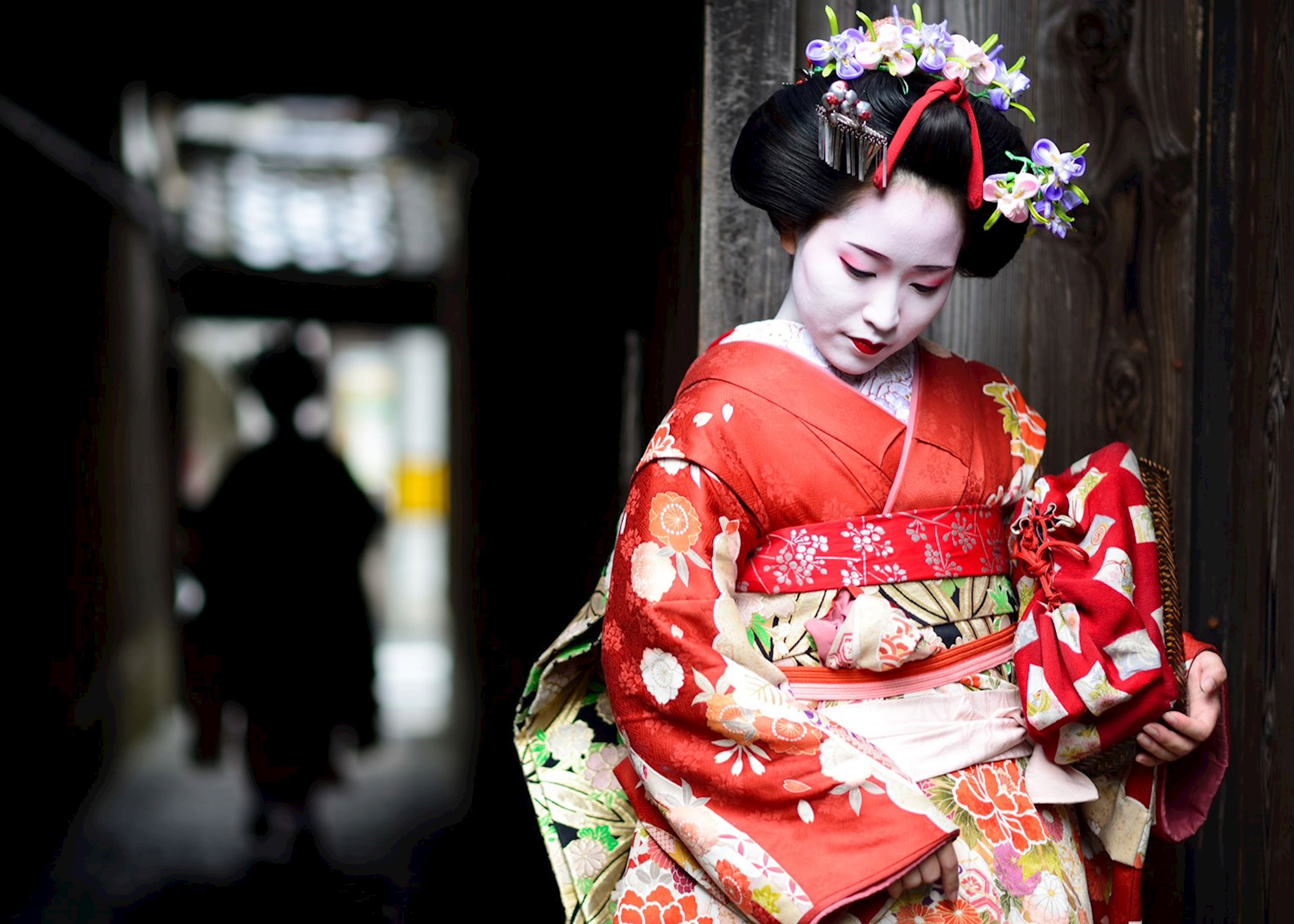 Geisha in backstreets of Kyoto Geisha in backstreets of Kyoto
