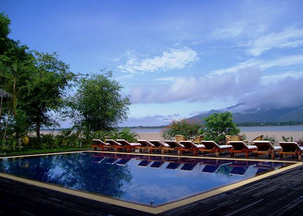 Pool, La Folie lodge, Champasak Pool, La Folie lodge, Champasak