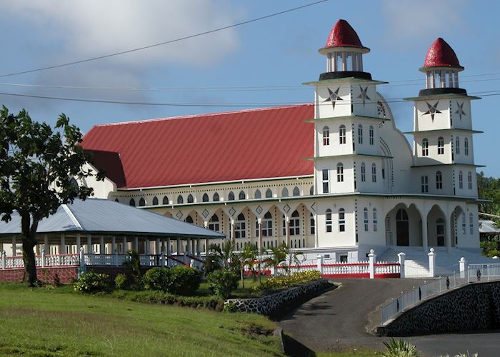 Typical village church, Savai'i Typical village church, Savai'i