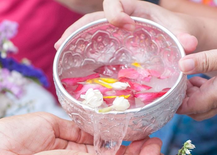 Songkran ceremony for the Thai New Year