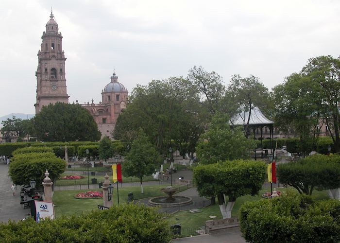 Morelia Central Square and Cathedral, Mexico