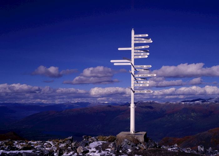 Signpost near Keno City