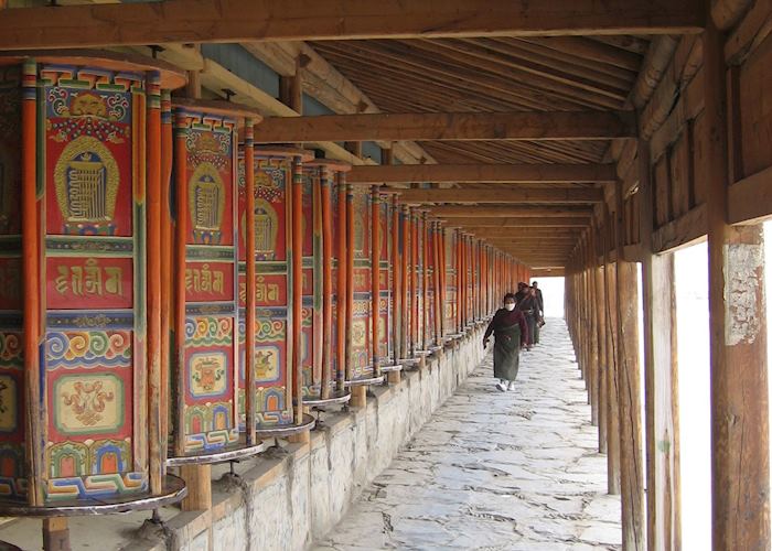 Prayer Wheels at Xiahe Monastery