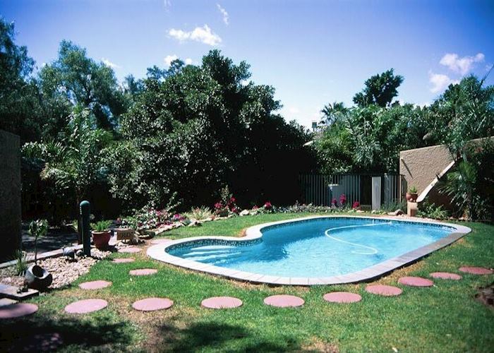 The pool at the Haus Sonnoneck, Windhoek