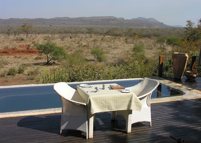 Deck area at Madikwe Hills Game Lodge