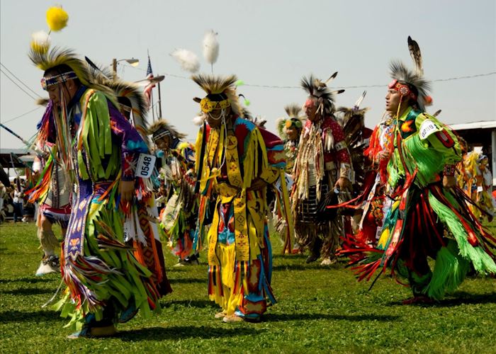 Crow Fair dancers, Crow Indian Reservation near Billings
