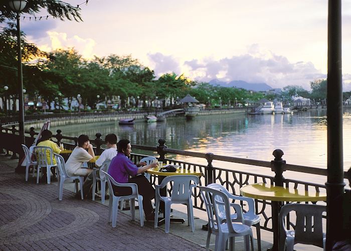 Waterfront cafe in Kuching, Sarawak