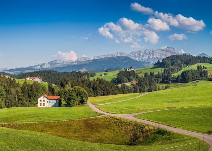 Rolling hills of the Appenzell valley