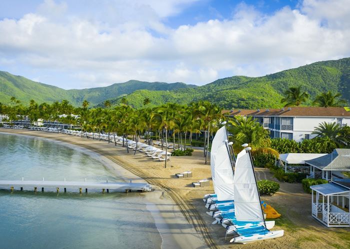 View over the beach at Carlisle Bay