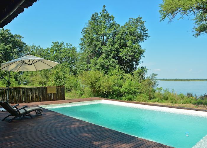 View from pool at Chiawa Camp