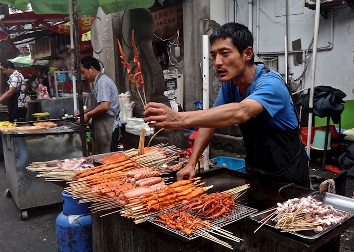Food vendor in Shanghai
