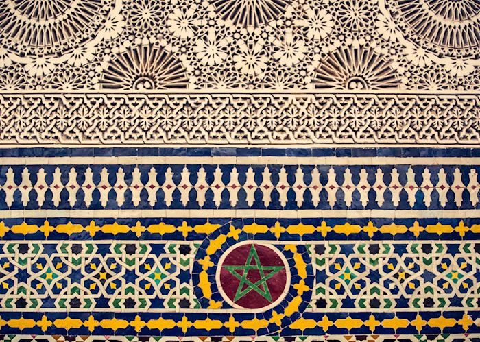 Traditional Moroccan tile work