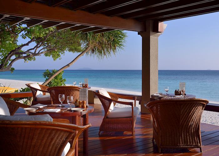 Beach club at Amanpulo