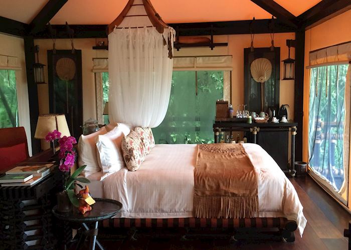 Interior of Tent, Four Seasons Tented Camp, Golden Triangle