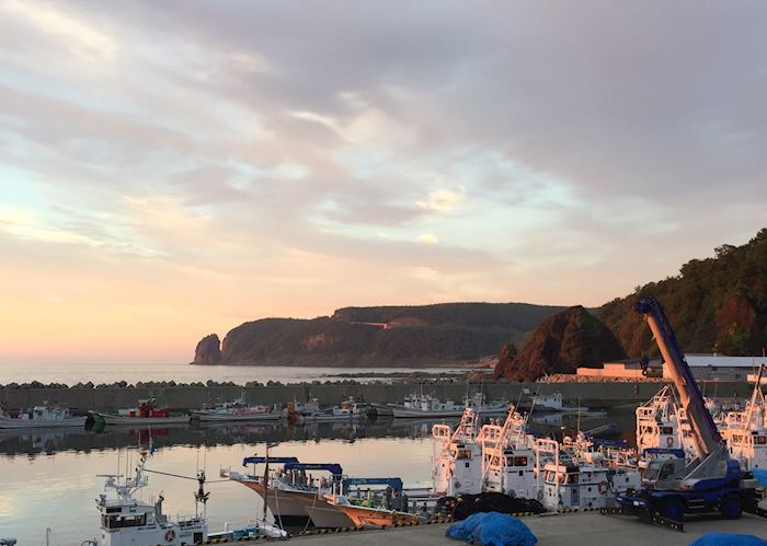 View over Utoro harbour