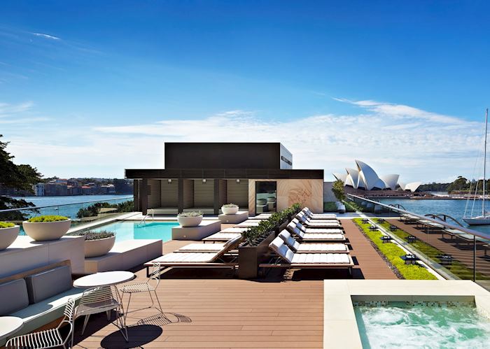 Rooftop pool at the Park Hyatt Hotel, Sydney