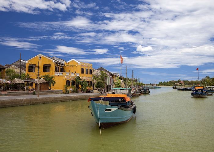 Boats mooring in Hoi An