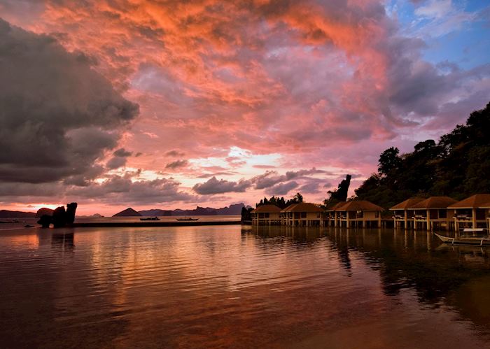 Sunset from El Nido Lagen resort