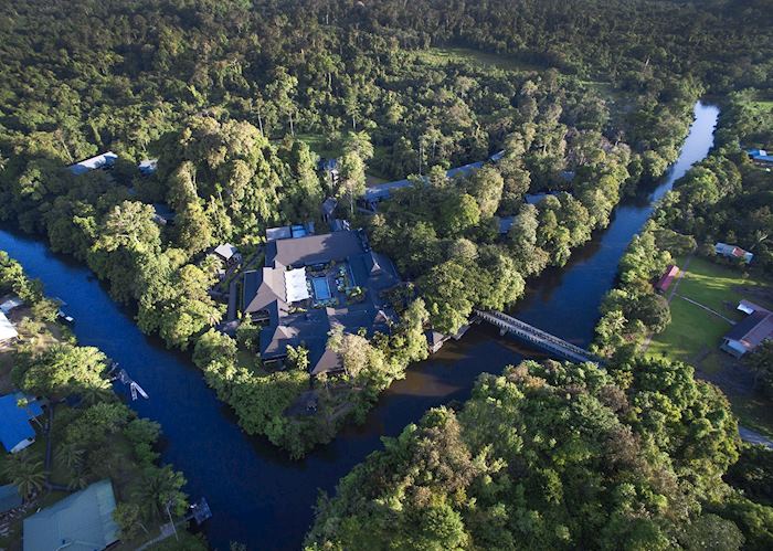 Aerial view of Mulu Marriott