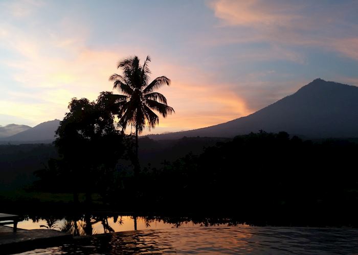 View from Ijen resort at sunset