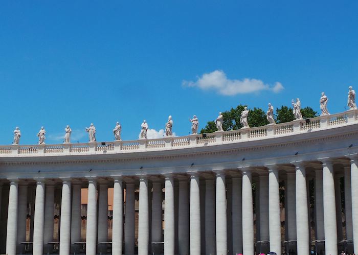 Saint statues of St Peter's Square