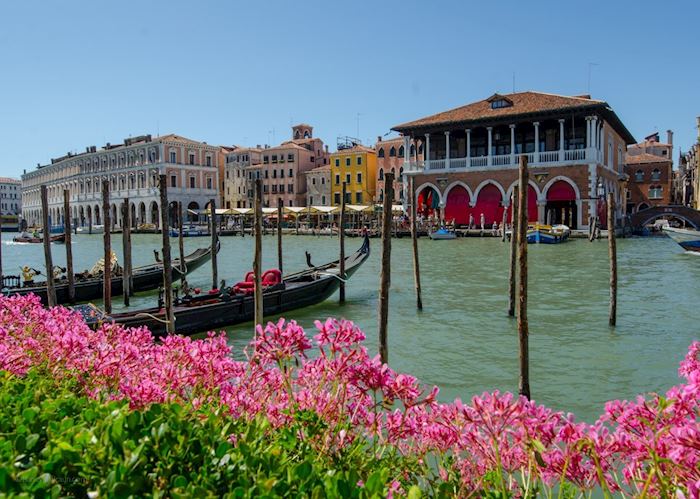 View of Rialto Market from Ca' Sagredo Hotel, Venice