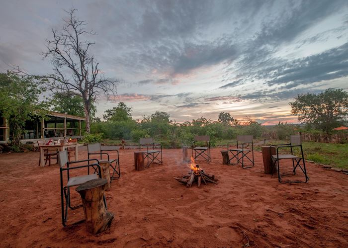 The boma at Chobe Elephant Camp, Chobe National Park