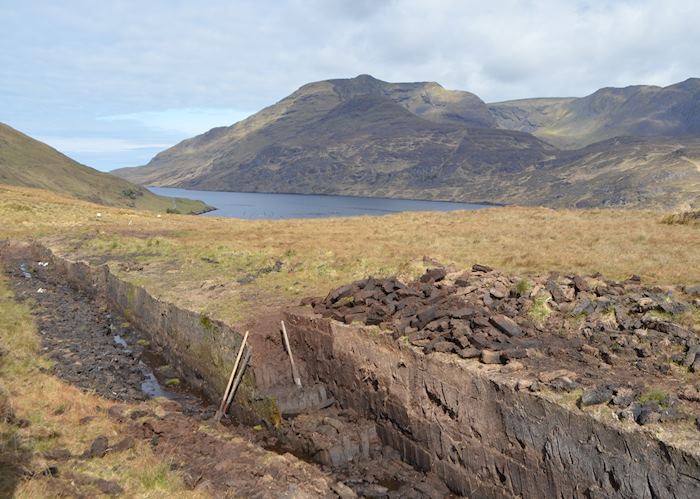 Cutting peat in Connemara