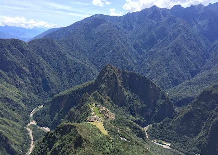 View of Machu Picchu from Machu Picchu Mountain