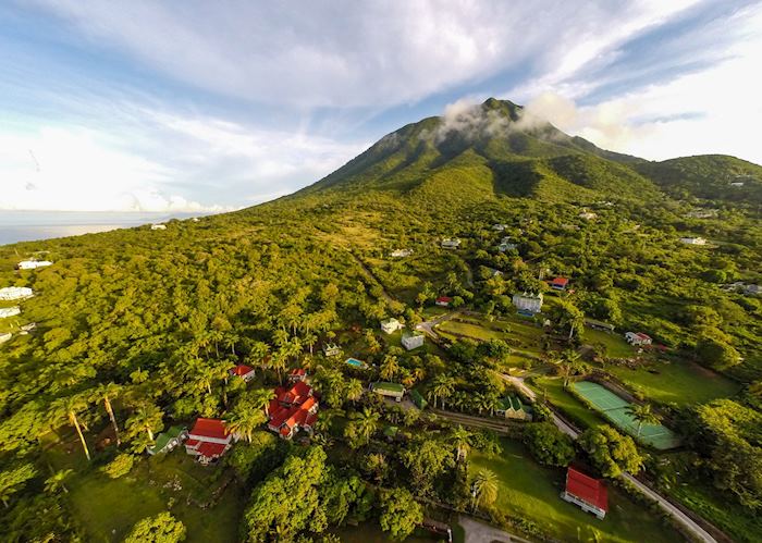 Aerial view of Nevis