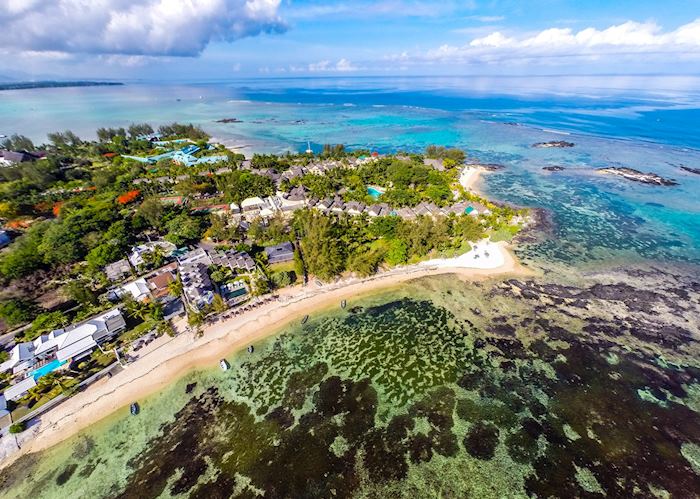 Aerial view, Seapoint Boutique Hotel, Mauritius