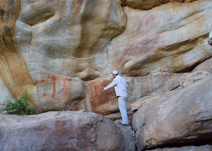 A guided tour of the bushman paintings at Bushmans Kloof 