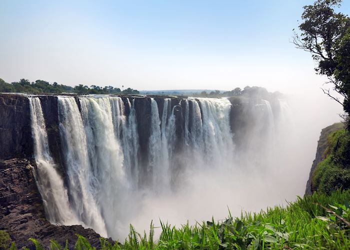 The thundering water of Victoria Falls