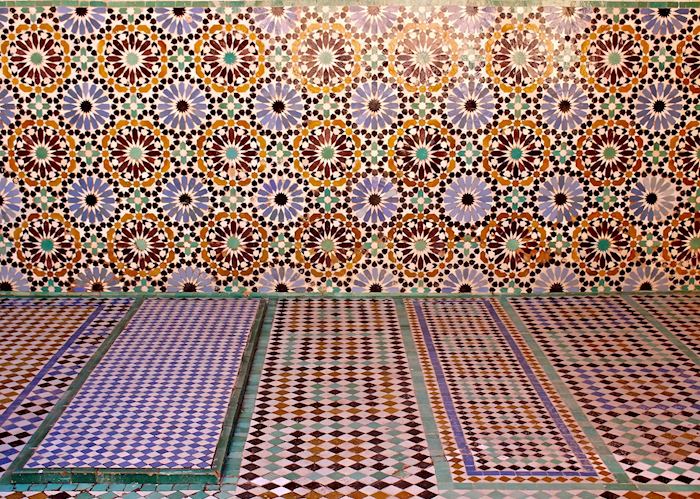 Mosaic Detail of Saadian Tomb, Marrakesh