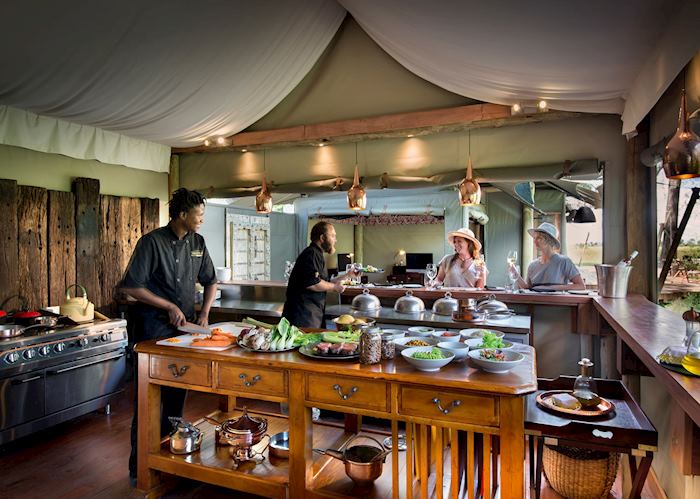 Chef's kitchen at Duba Plains