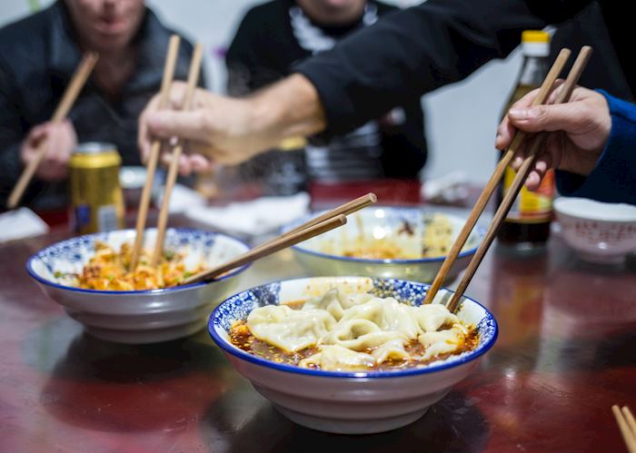 Dumplings on Food Tour, Chengdu