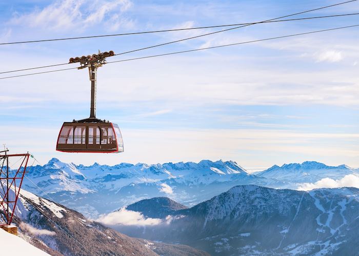 Cable car to the summit of Aiguille du Midi, Chamonix